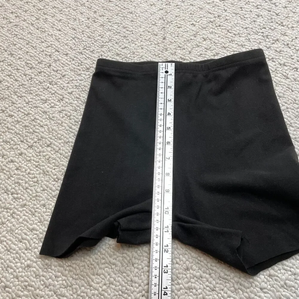Shein Sweatshorts XX Black Casual Lounge Cut Off Soft Solid Ladies 3.5